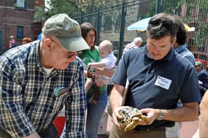 Larry Smith and Show Judge Patrick Baker at the 2011 Show